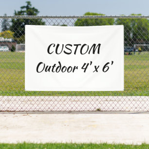 create your personalise 4' x 6' outdoor banner