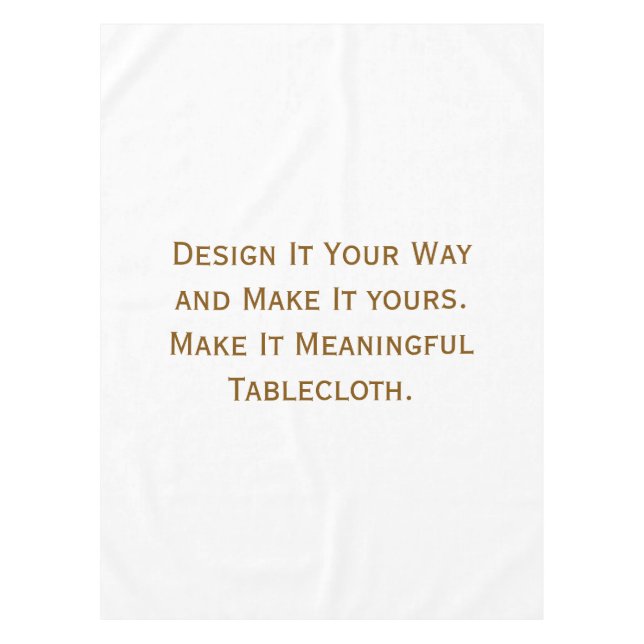 Create Your Personalise 52"x70" Tablecloth (Front)