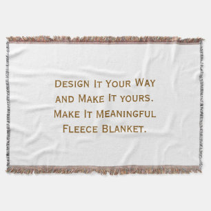 Create Your Personalise 54"l x 38"w Throw Blanket