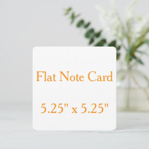 Create your personalise 5.25" x 5.25" Rounded Flat Card