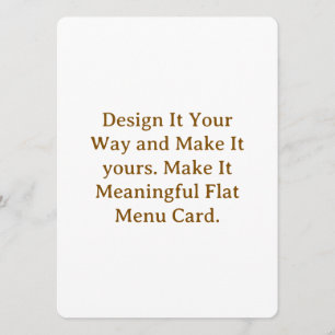 Create Your Personalise 5.5" x 7.5" Menus Cards