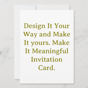 Create Your Personalise 5.5" x 7.5" Squared Invitation