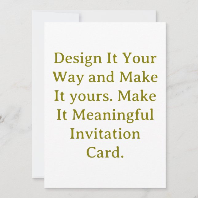 Create Your Personalise 5.5" x 7.5" Squared Invitation (Front)