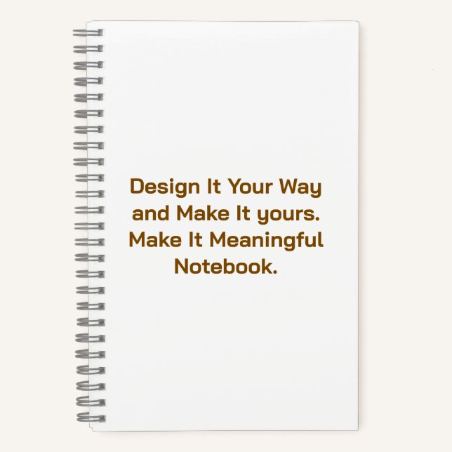 Create Your Personalise 5.5" x 8.5" Notebook (Front)