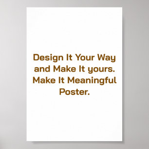 Create Your Personalise 5"x7" Poster