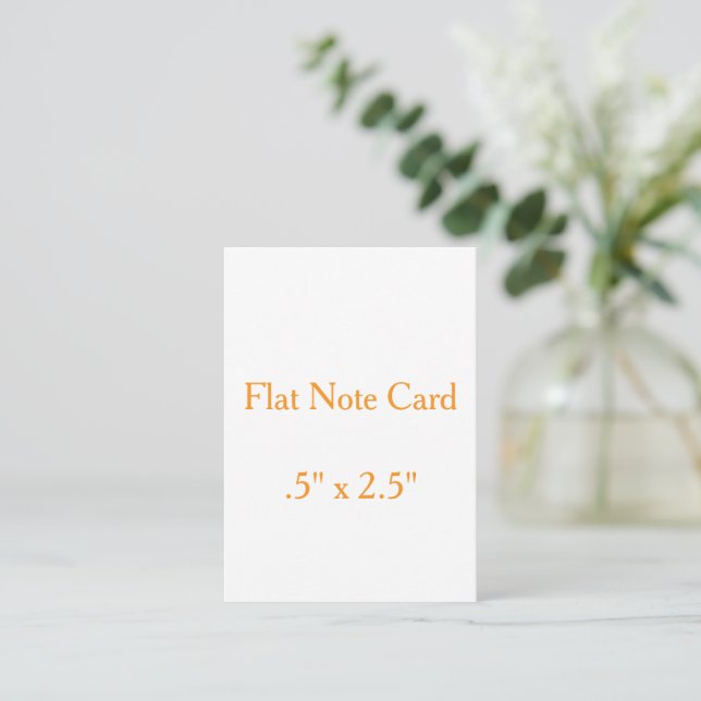 Create your personalise .5" x 2.5" SquaredFlat  Card (Standing Front)