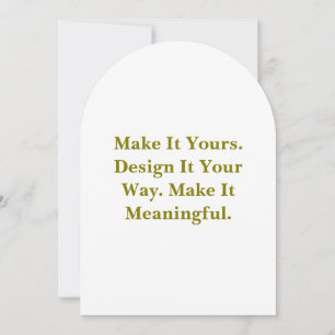 Create Your Personalise 5" x 7" Arch Invitation