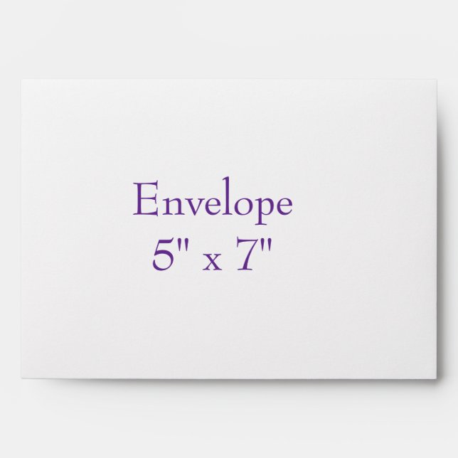 create your personalise 5" x 7"  Basic Envelope (Front)