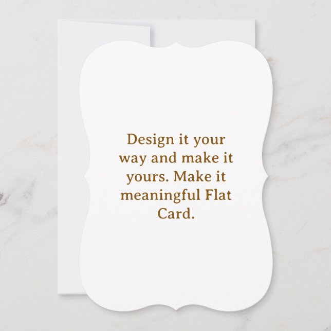 Create Your Personalise 5" x 7" Bracket Flat Card (Front)