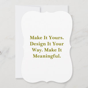 Create Your Personalise 5" x 7" Bracket Invitation
