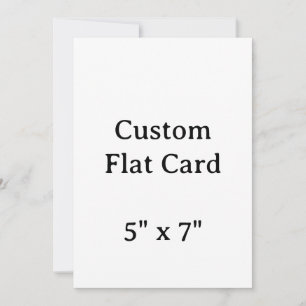 Create your Personalise 5" x 7" Flat Card