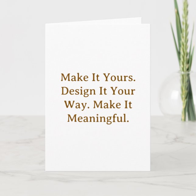 Create Your Personalise 5" x 7" Folded  Note Card (Front)