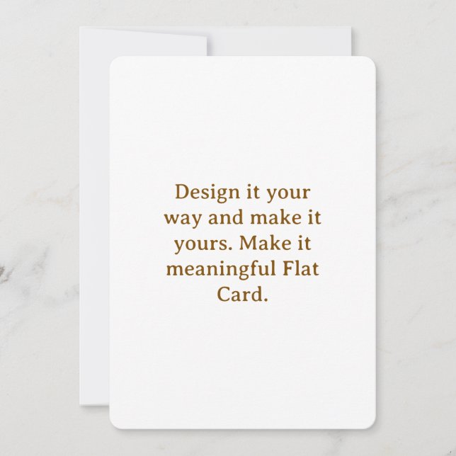 Create Your Personalise 5" x 7" Rounded Flat Card (Front)