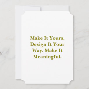 Create Your Personalise 5" x 7" Ticket Invitation