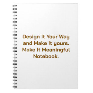 Create Your Personalise 6.5" x 8.75" Notebook