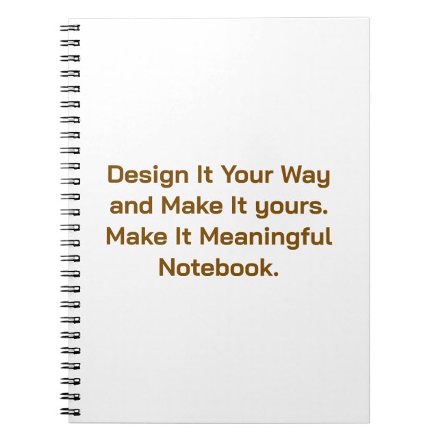 Create Your Personalise 6.5" x 8.75" Notebook (Front)