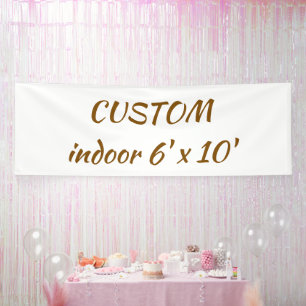 create your personalise 6' x 10' indoor banner