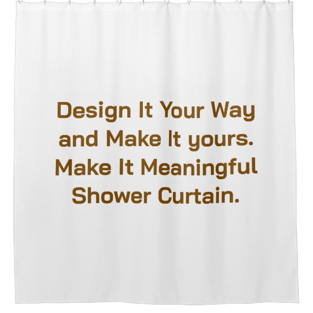Create Your Personalise 71" x 71" Shower Curtain (Front)