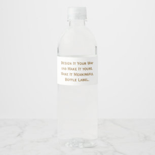 Create Your Personalise 8.25" x 1.75" Water Bottle Label