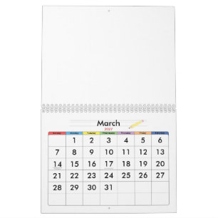 Create Your Personalise 8.5" L x 11" W Calendar