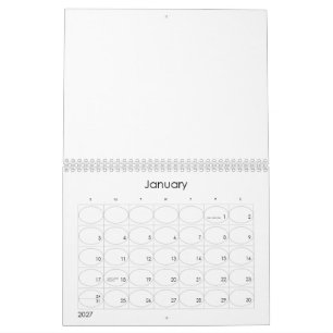 Create Your Personalise 8.5" L x 11" W Calendar