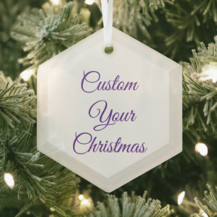 create your personalise charisma's Metal Circle Glass Tree Decoration
