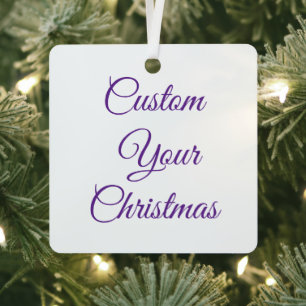 create your personalise charisma's Metal Circle Tree Decoration