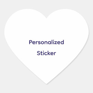 Create Your Personalise Heart Sticker