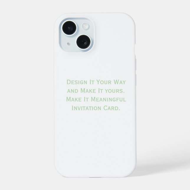 Create Your Personalise  iPhone 15 Case (Back)