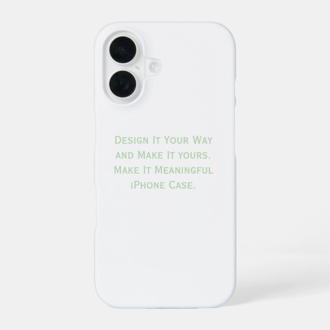 Create Your Personalise  iPhone 16 Case (Back)
