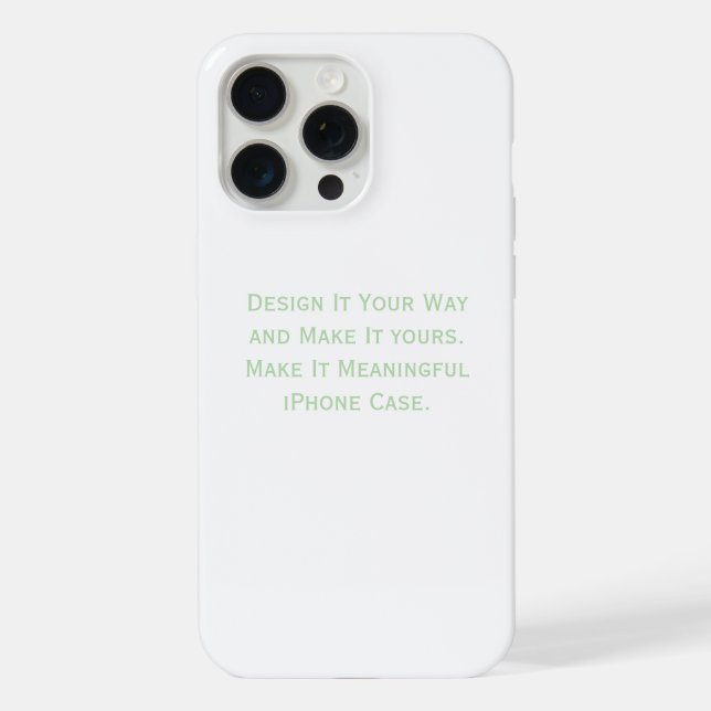 Create Your Personalise  iPhone Case (Back)