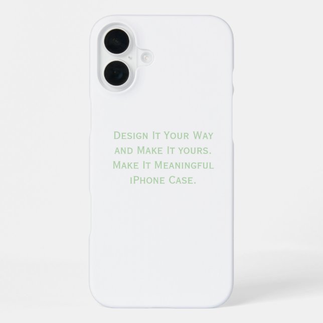 Create Your Personalise  iPhone Case (Back)