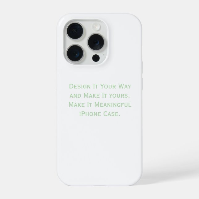 Create Your Personalise  iPhone Case (Back)