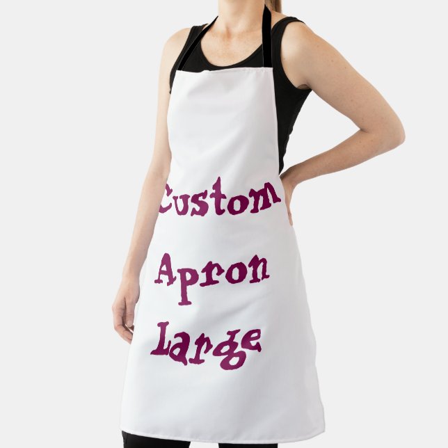 create your personalise Large simple kitchen Apron (Insitu)