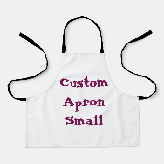 create your personalise Small simple kitchen Apron (Front)