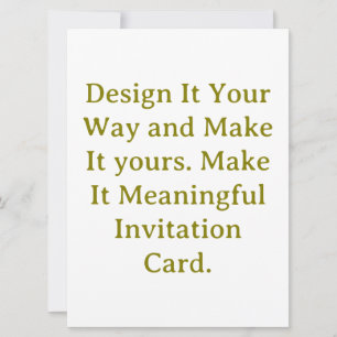 Create Your Personalise Squared 6.5" x 8.75" Invitation