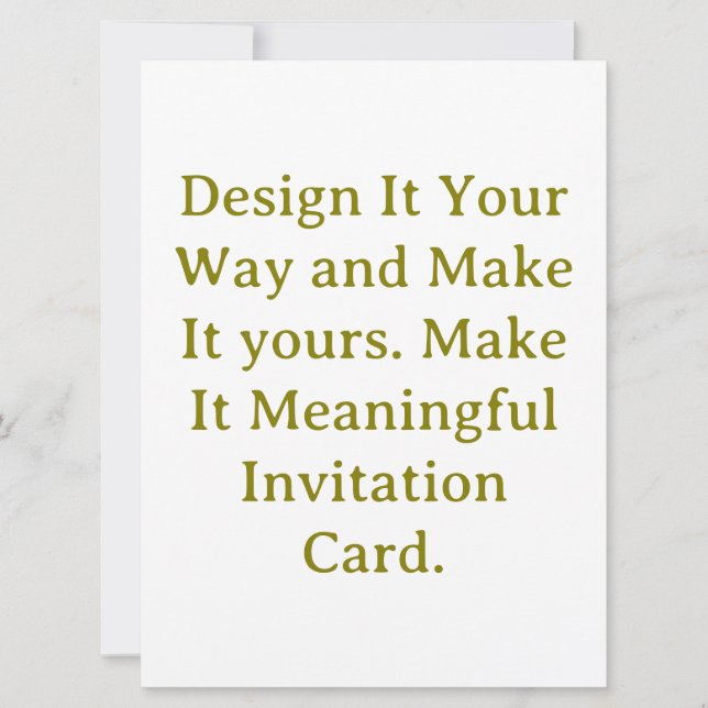 Create Your Personalise Squared 6.5" x 8.75" Invitation (Front)