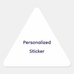 Create Your Personalise Triangle Sticker