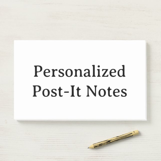 create your personalised 10" x 6" post-it notes (On Desk)