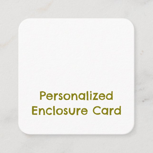 Create Your Personalised 2.5" x 2.5" Rounded Enclosure Card (Front)