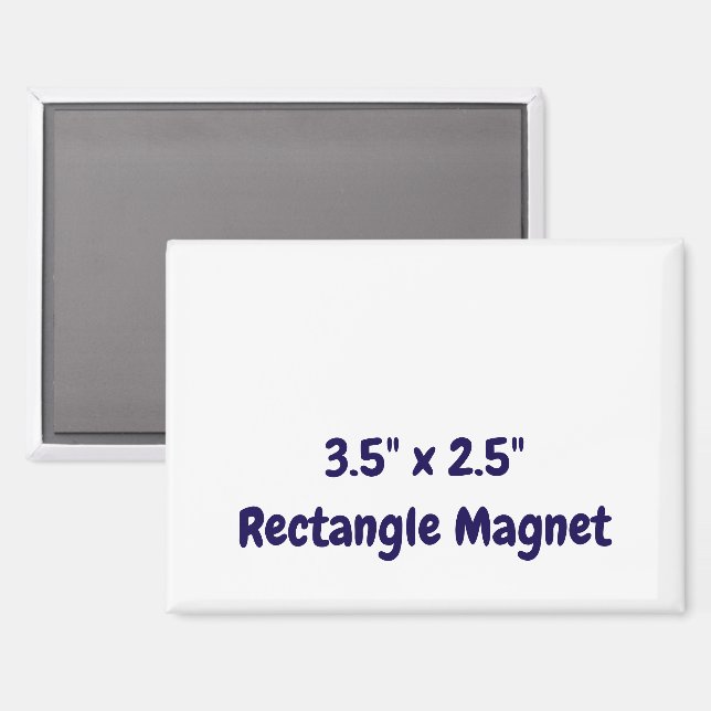 Create Your Personalised 3.5" x 2.5" Rectangle Magnet (Front/Back)
