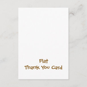 Create Your Personalised 3.5" x 5" Squared Flat Thank You Card
