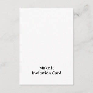 Create Your Personalised 3.5" x 5" Squared Invitation