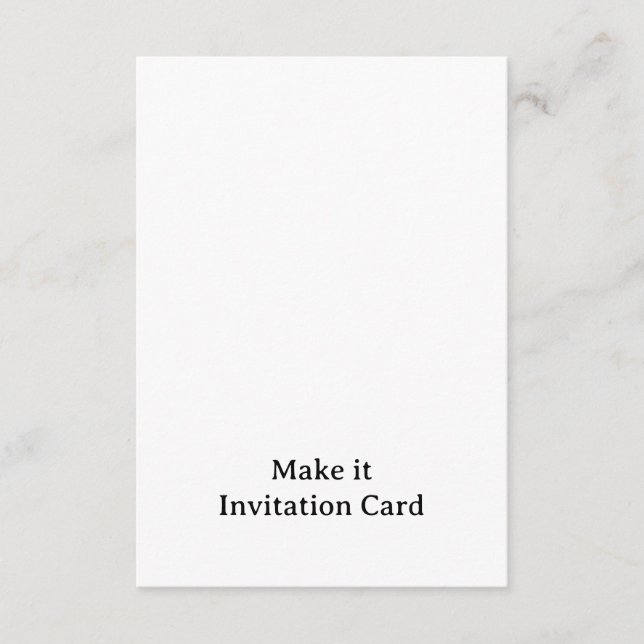 Create Your Personalised 3.5" x 5" Squared Invitation (Front)