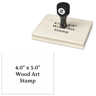 Create Your Personalised 4.0" x 5.0" Rubber Stamp