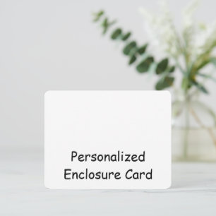 Create Your Personalised 4.25" x 5.5" Rounded Enclosure Card