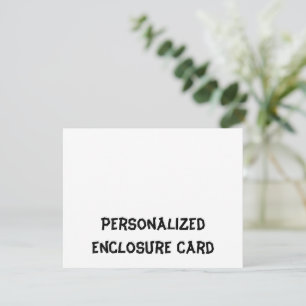 Create Your Personalised 4.25" x 5.5" Squared Enclosure Card