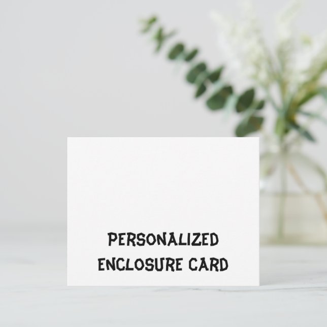 Create Your Personalised 4.25" x 5.5" Squared Enclosure Card (Standing Front)