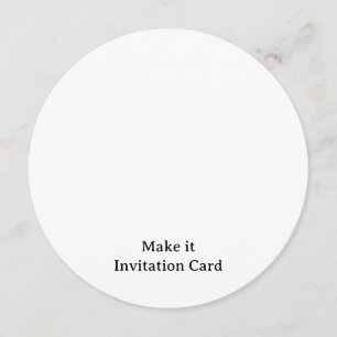 Create Your Personalised 5.25" x 5.25" Circle Invitation
