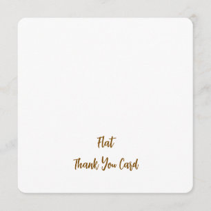 Create Your Personalised 5.25" x 5.25 Rounded Flat Thank You Card